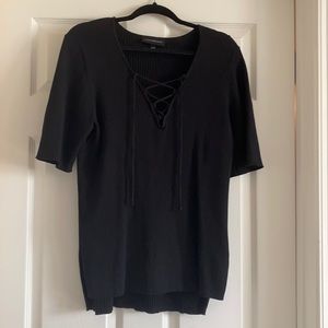 Sexy LB deep V-neck shirt size 22/24